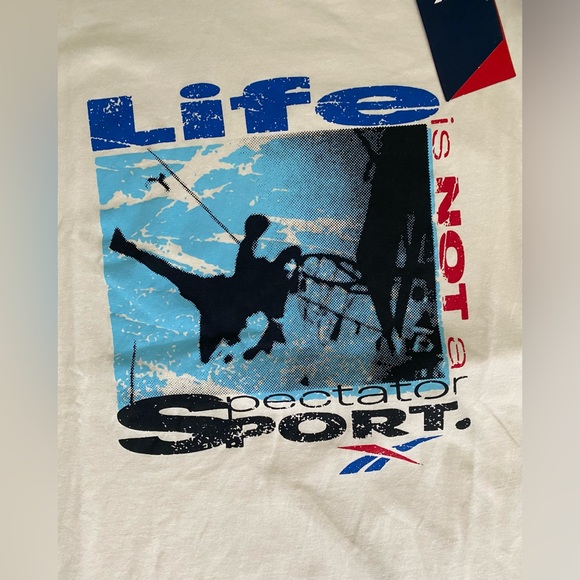 Reebok Not A Spectator T-Shirt Unisex Size Large New With Tags - Picture 4 of 9